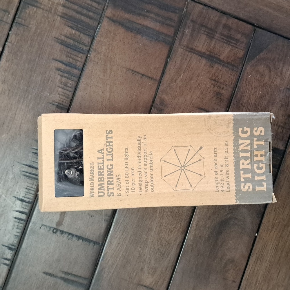 Cost Plus World Market Umbrella String Lights